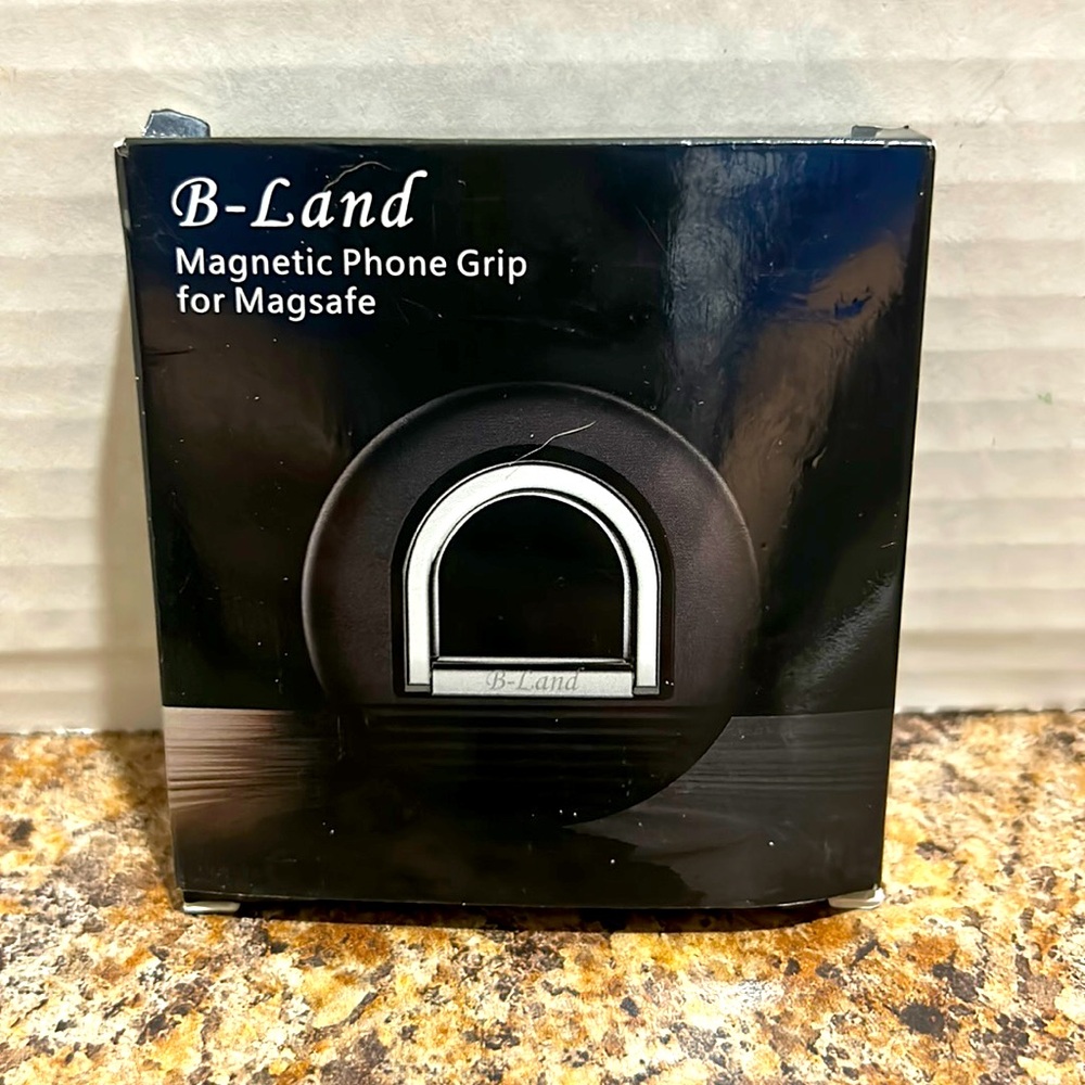 New magnetic phone clip grip silver black cell phones